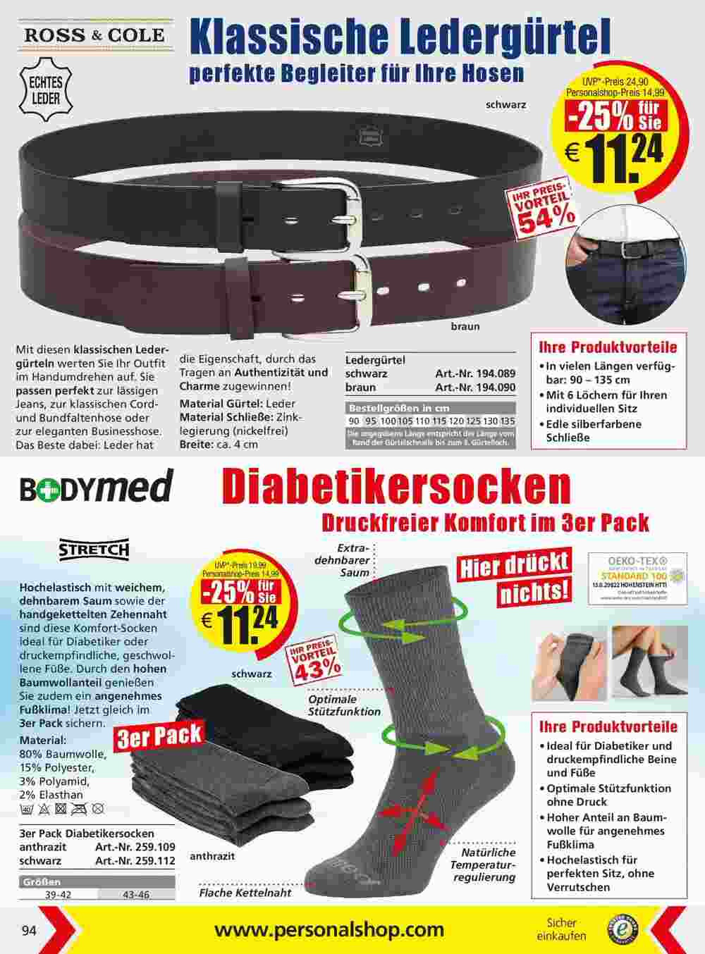 Personalshop Flugblatt (ab 30.09.2023) - Angebote und Prospekt - Seite 94