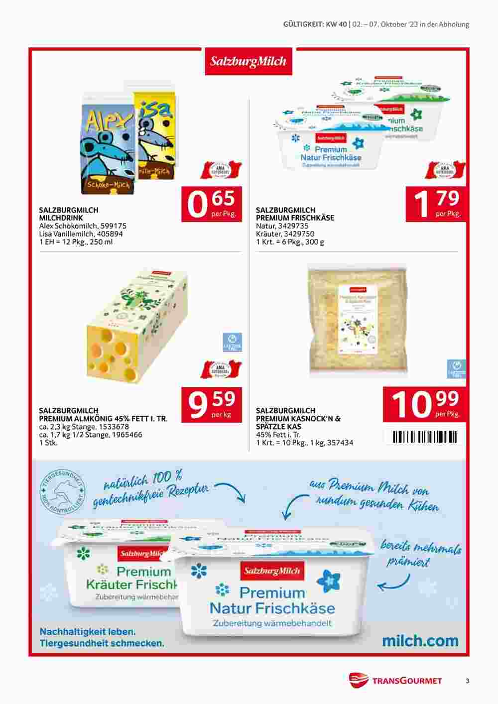 Transgourmet Flugblatt (ab 01.10.2023) - Angebote und Prospekt - Seite 3