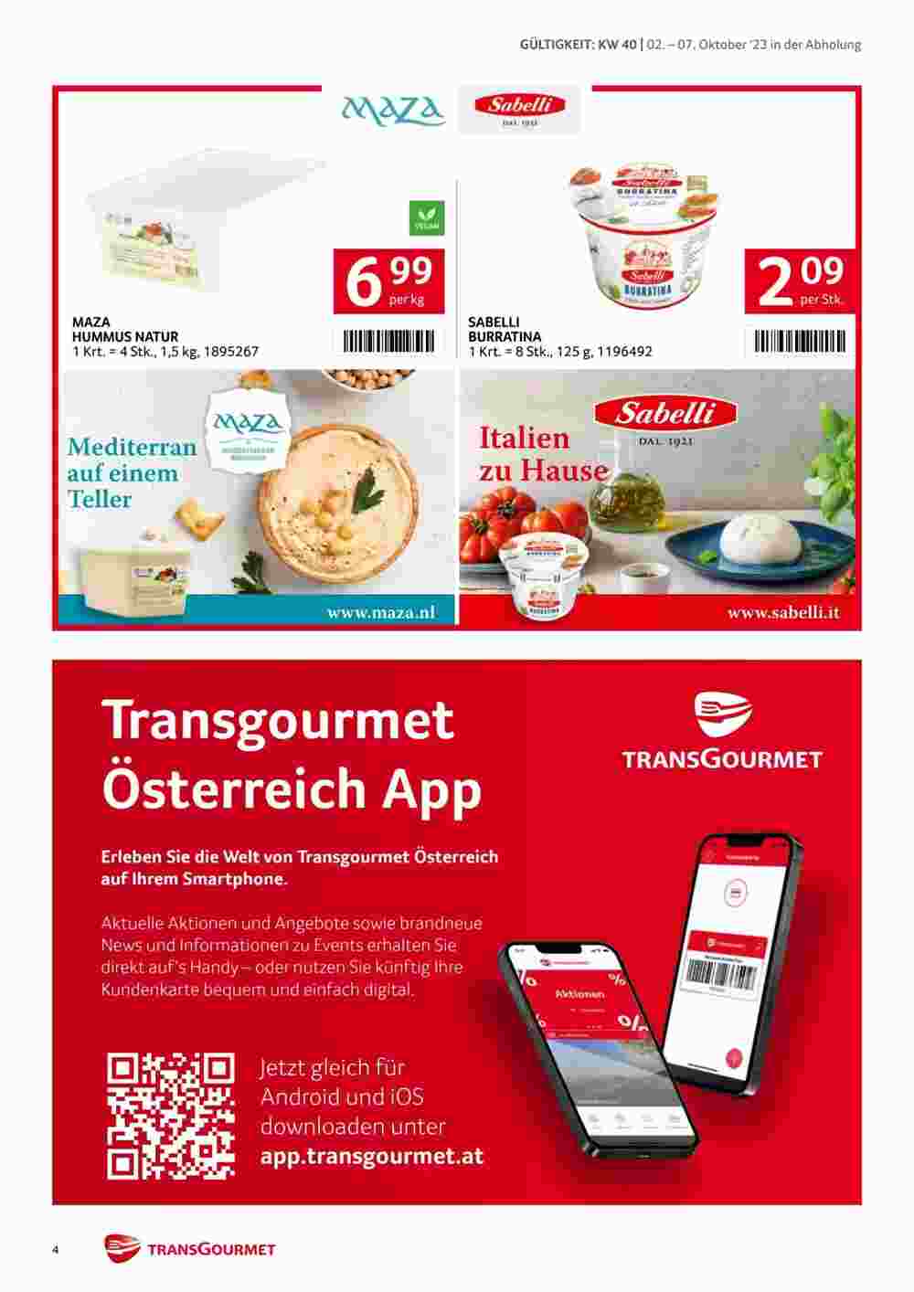 Transgourmet Flugblatt (ab 01.10.2023) - Angebote und Prospekt - Seite 4