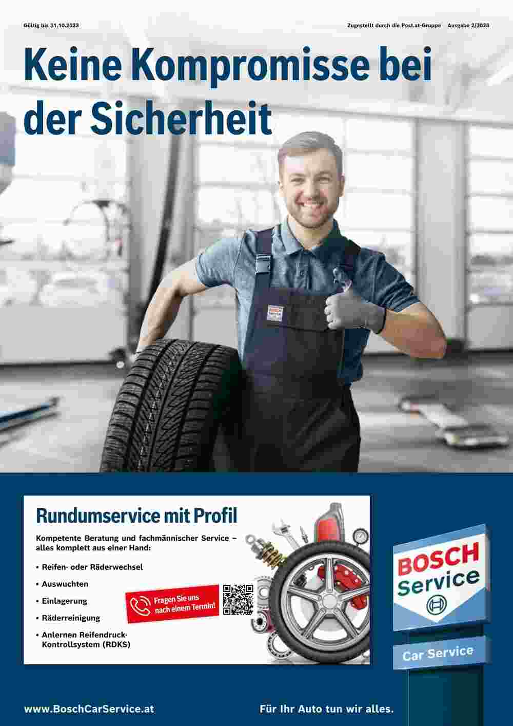 Bosch Car Service Flugblatt (ab 01.10.2023) - Angebote und Prospekt - Seite 1