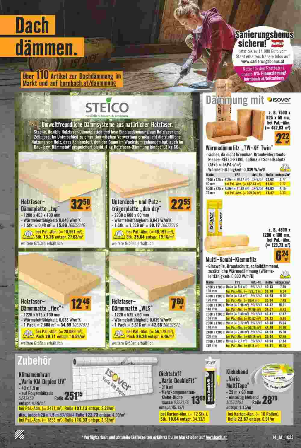 Hornbach Flugblatt (ab 01.10.2023) - Angebote und Prospekt - Seite 14