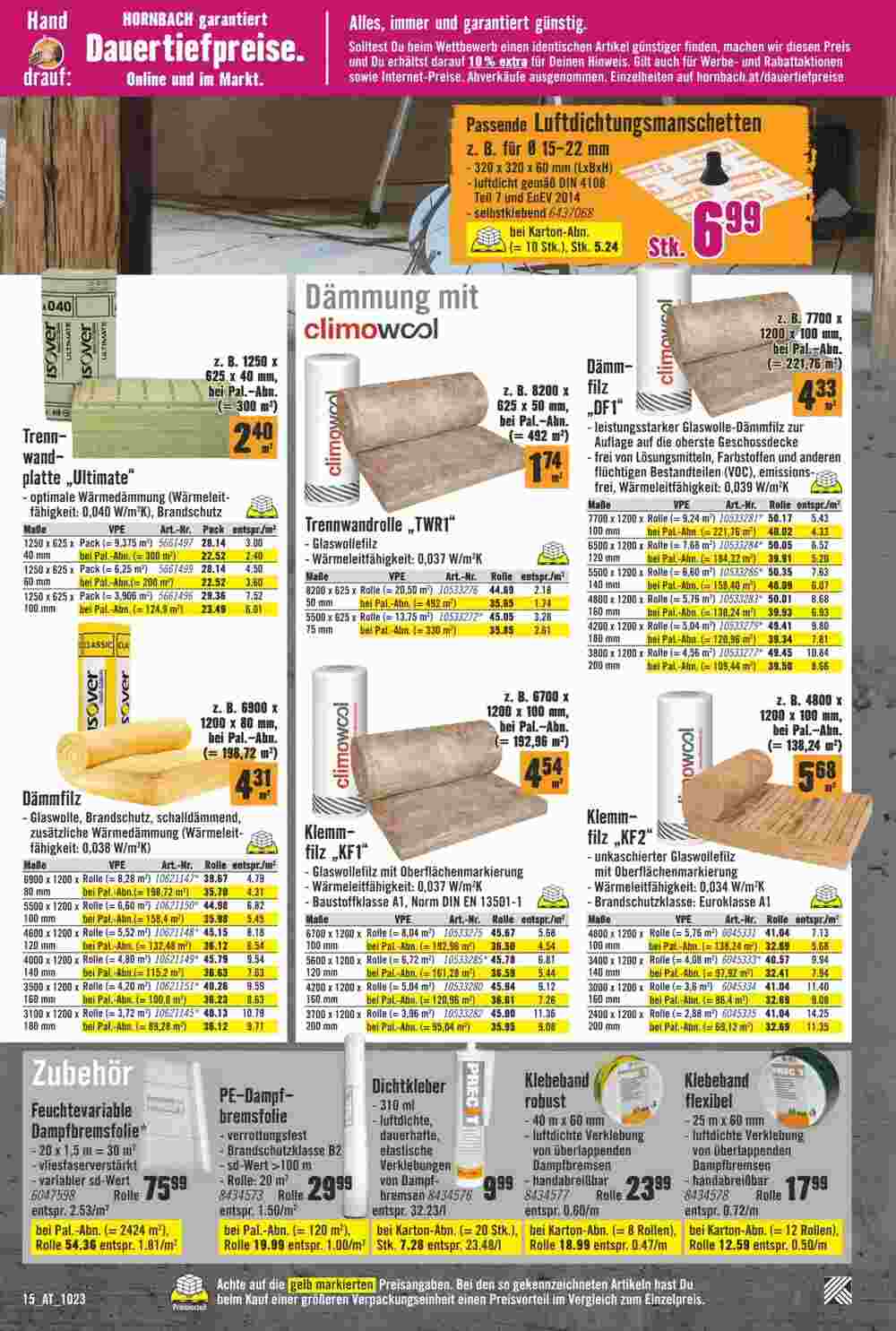 Hornbach Flugblatt (ab 01.10.2023) - Angebote und Prospekt - Seite 15