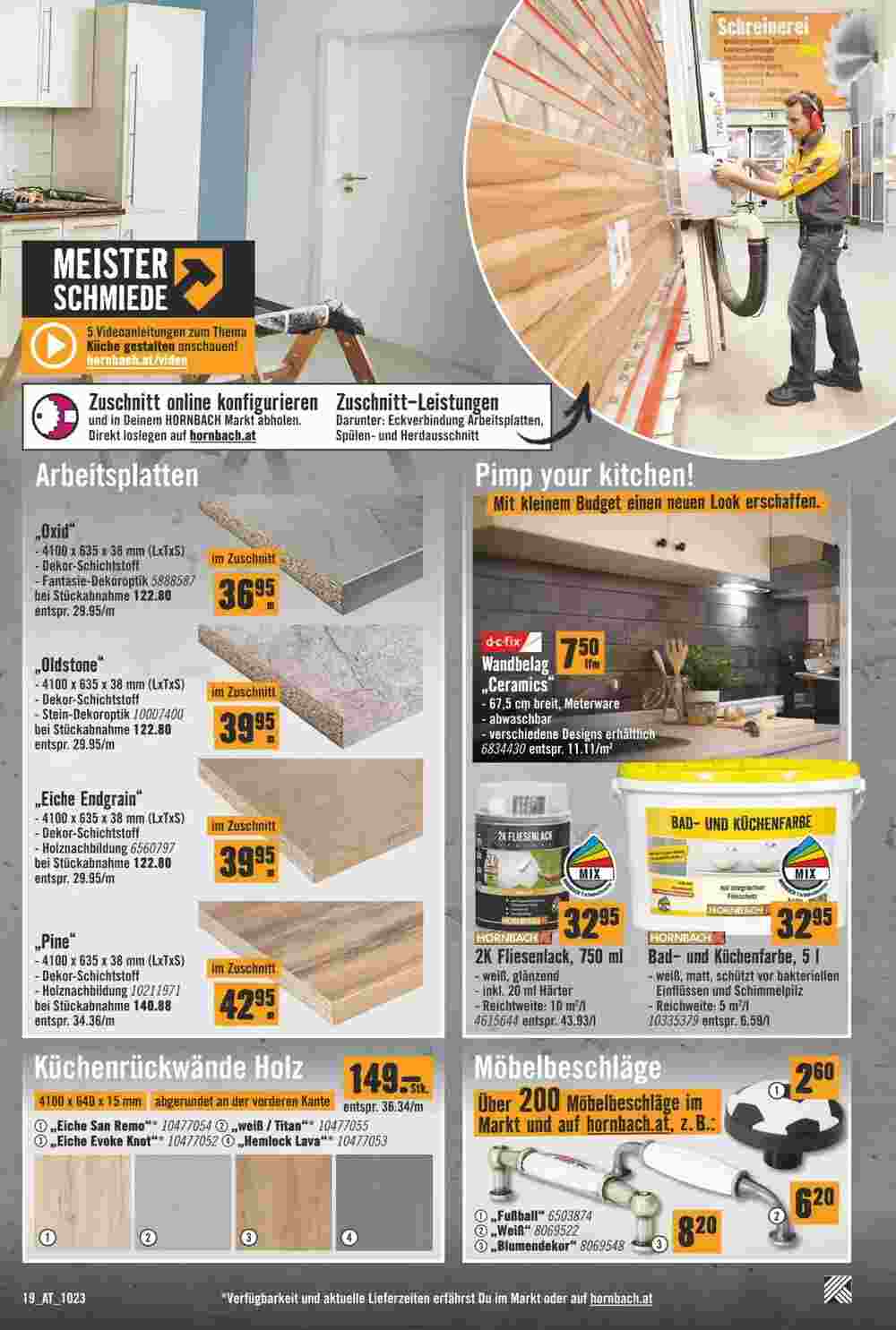 Hornbach Flugblatt (ab 01.10.2023) - Angebote und Prospekt - Seite 19