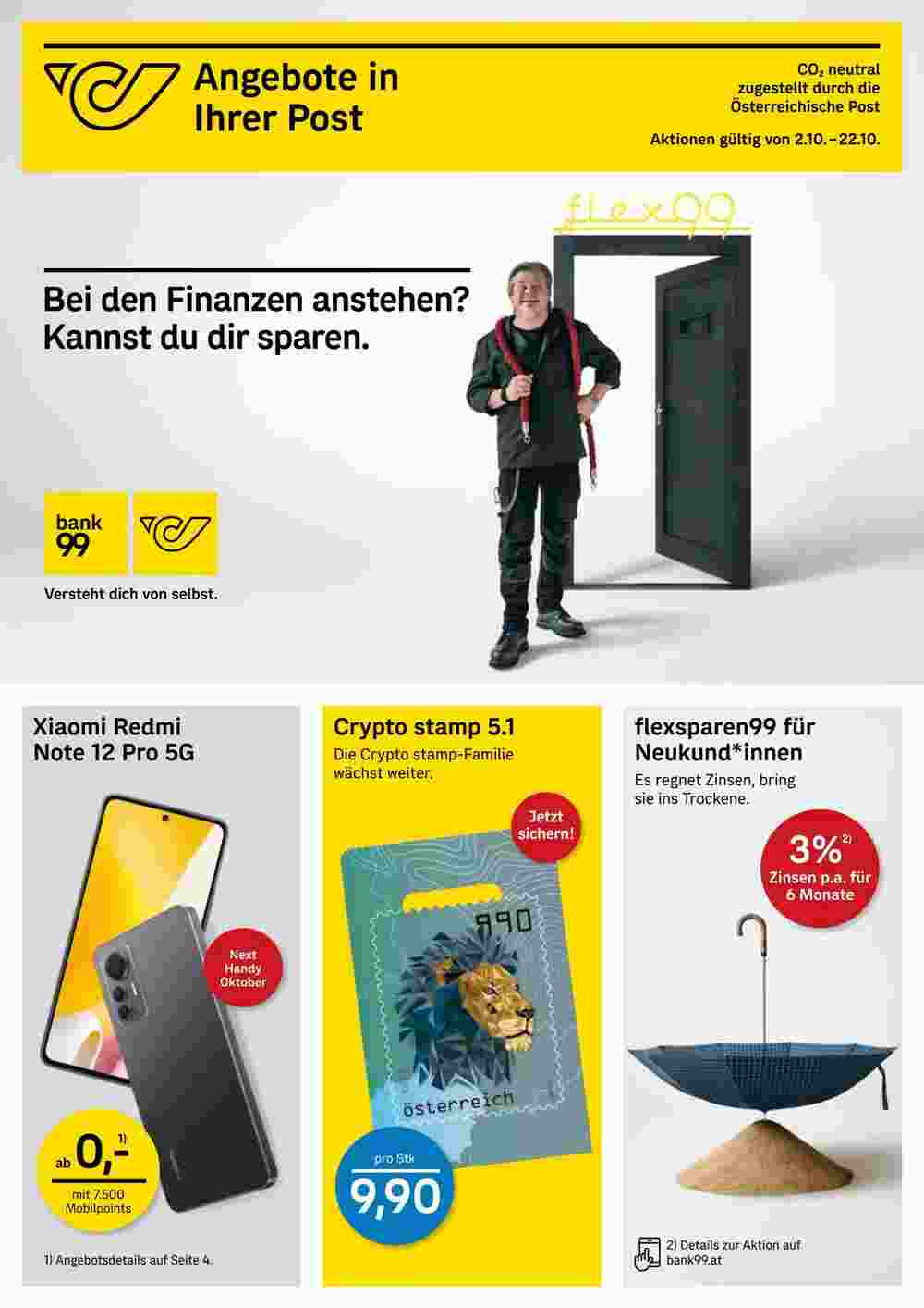 Post Flugblatt (ab 02.10.2023) - Angebote und Prospekt - Seite 1