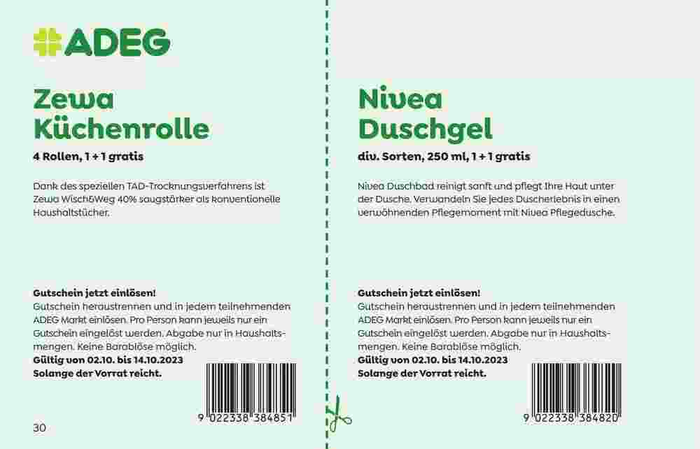 ADEG Flugblatt (ab 02.10.2023) - Angebote und Prospekt - Seite 30