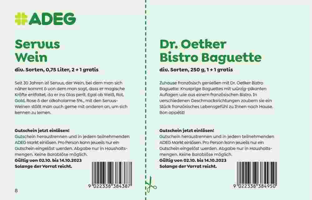 ADEG Flugblatt (ab 02.10.2023) - Angebote und Prospekt - Seite 8