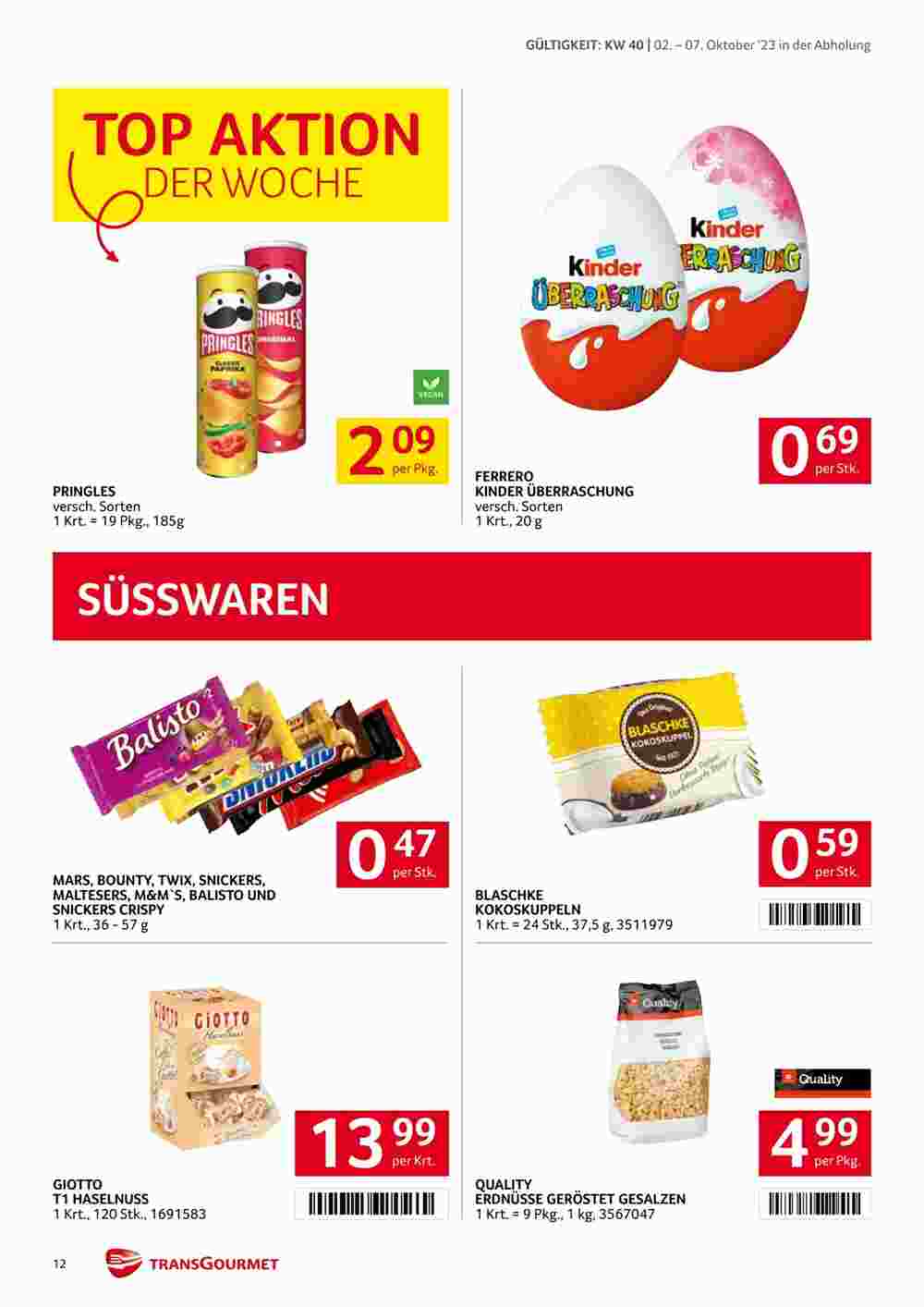 Transgourmet Flugblatt (ab 02.10.2023) - Angebote und Prospekt - Seite 12