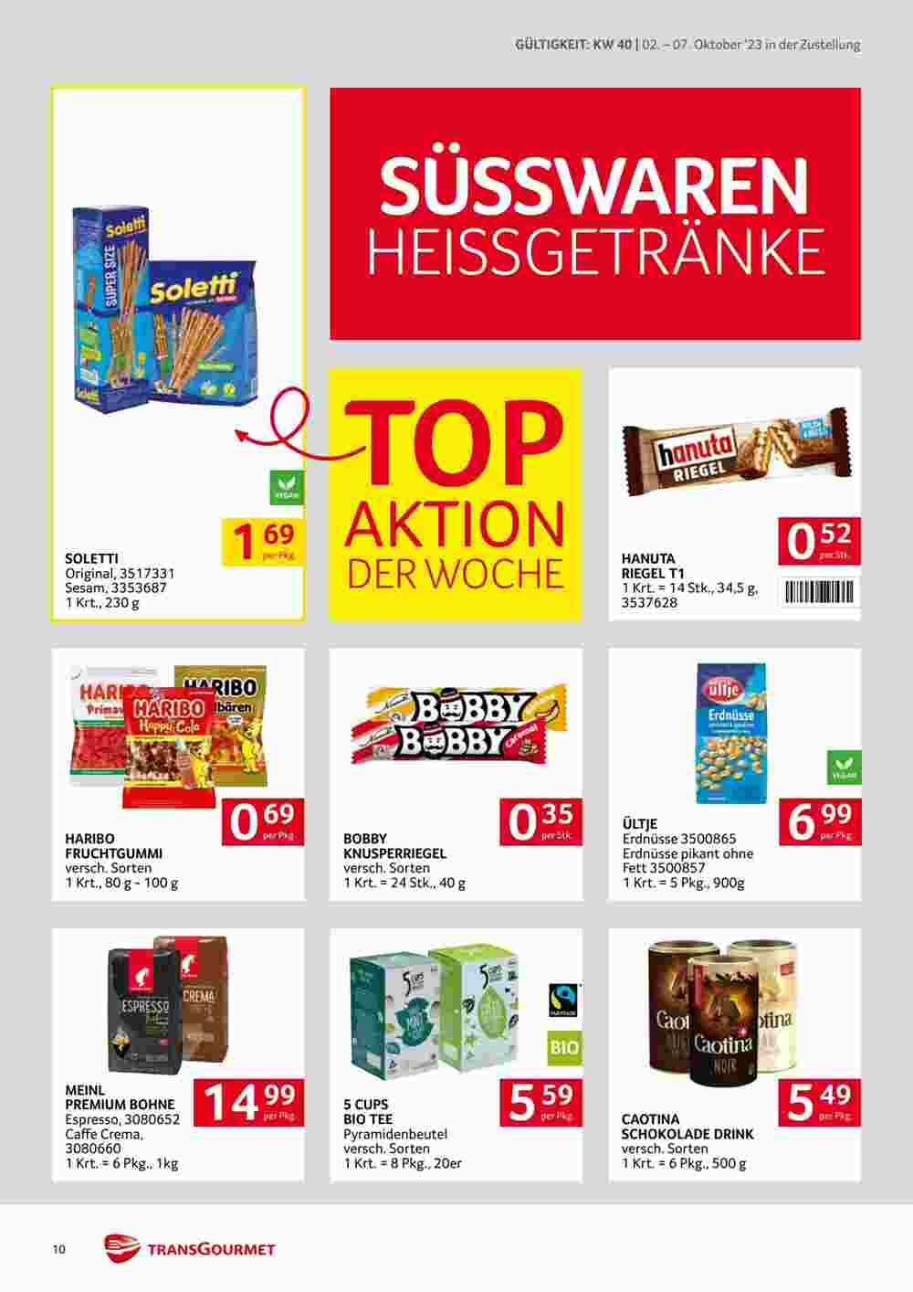 Transgourmet Flugblatt (ab 02.10.2023) - Angebote und Prospekt - Seite 10