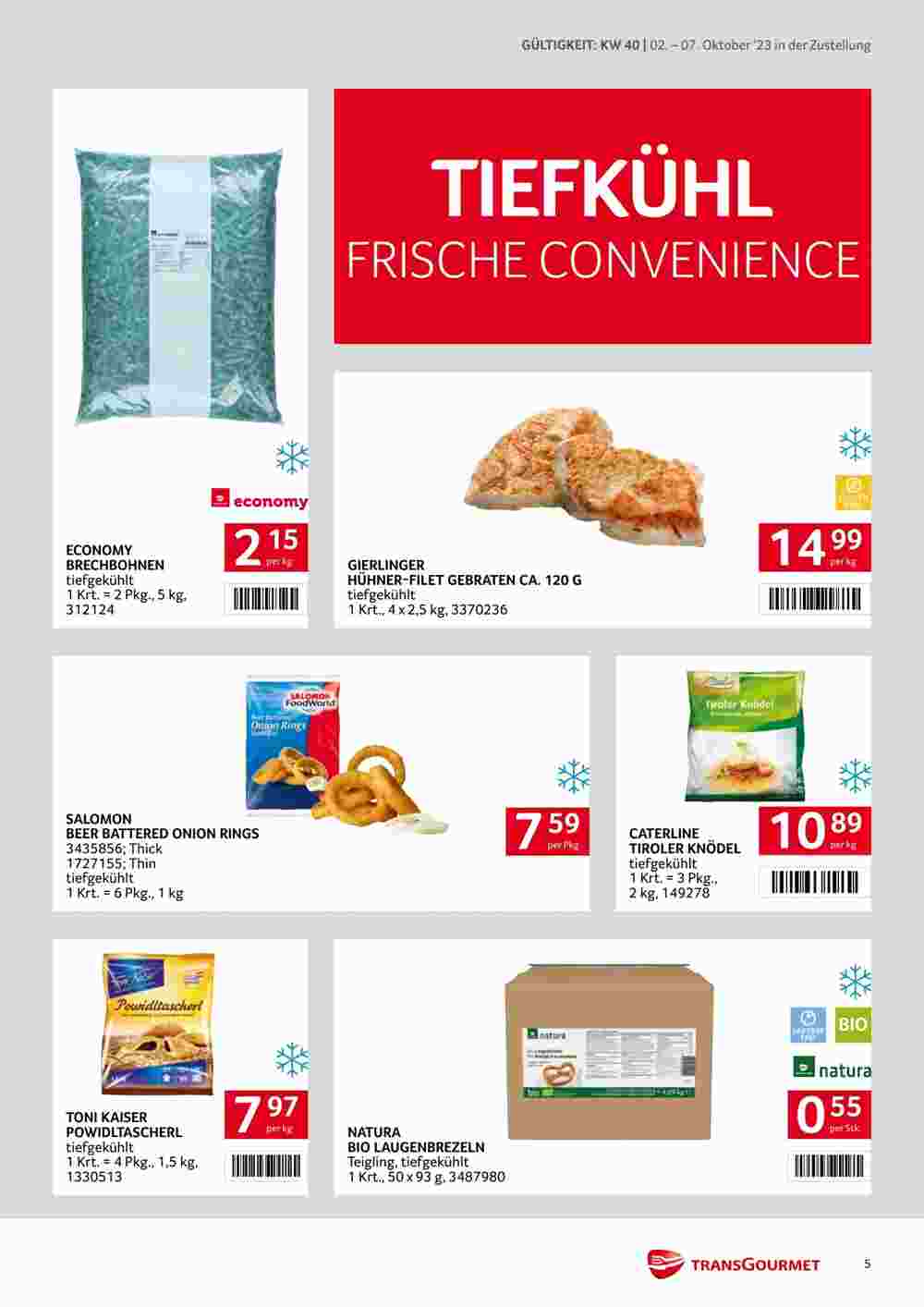 Transgourmet Flugblatt (ab 02.10.2023) - Angebote und Prospekt - Seite 5