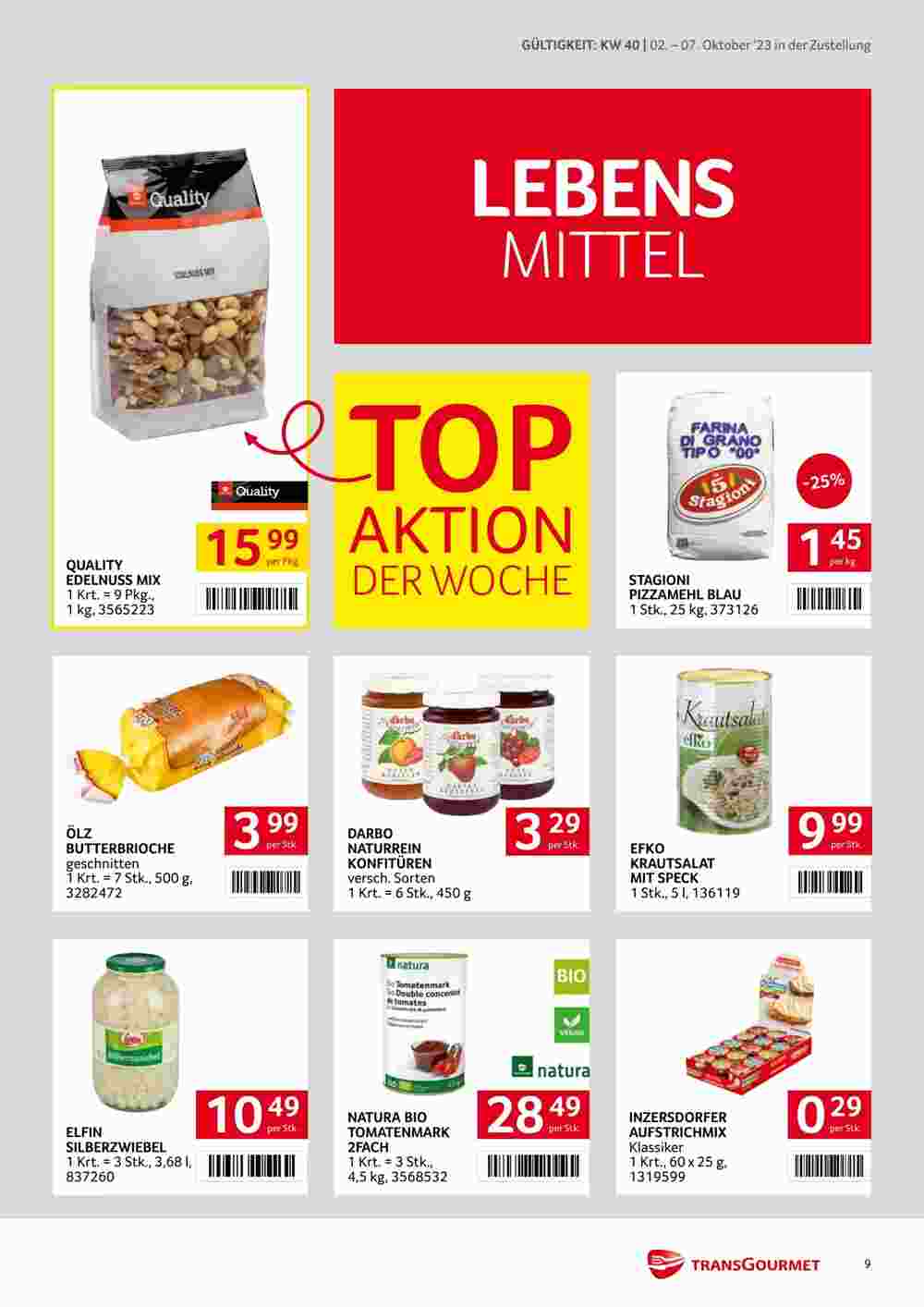 Transgourmet Flugblatt (ab 02.10.2023) - Angebote und Prospekt - Seite 9