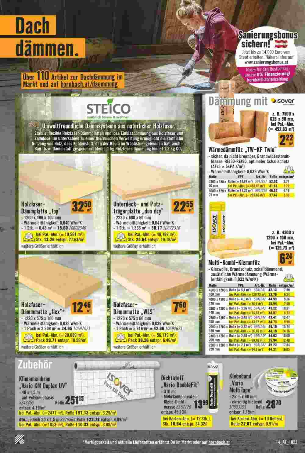 Hornbach Flugblatt (ab 02.10.2023) - Angebote und Prospekt - Seite 14