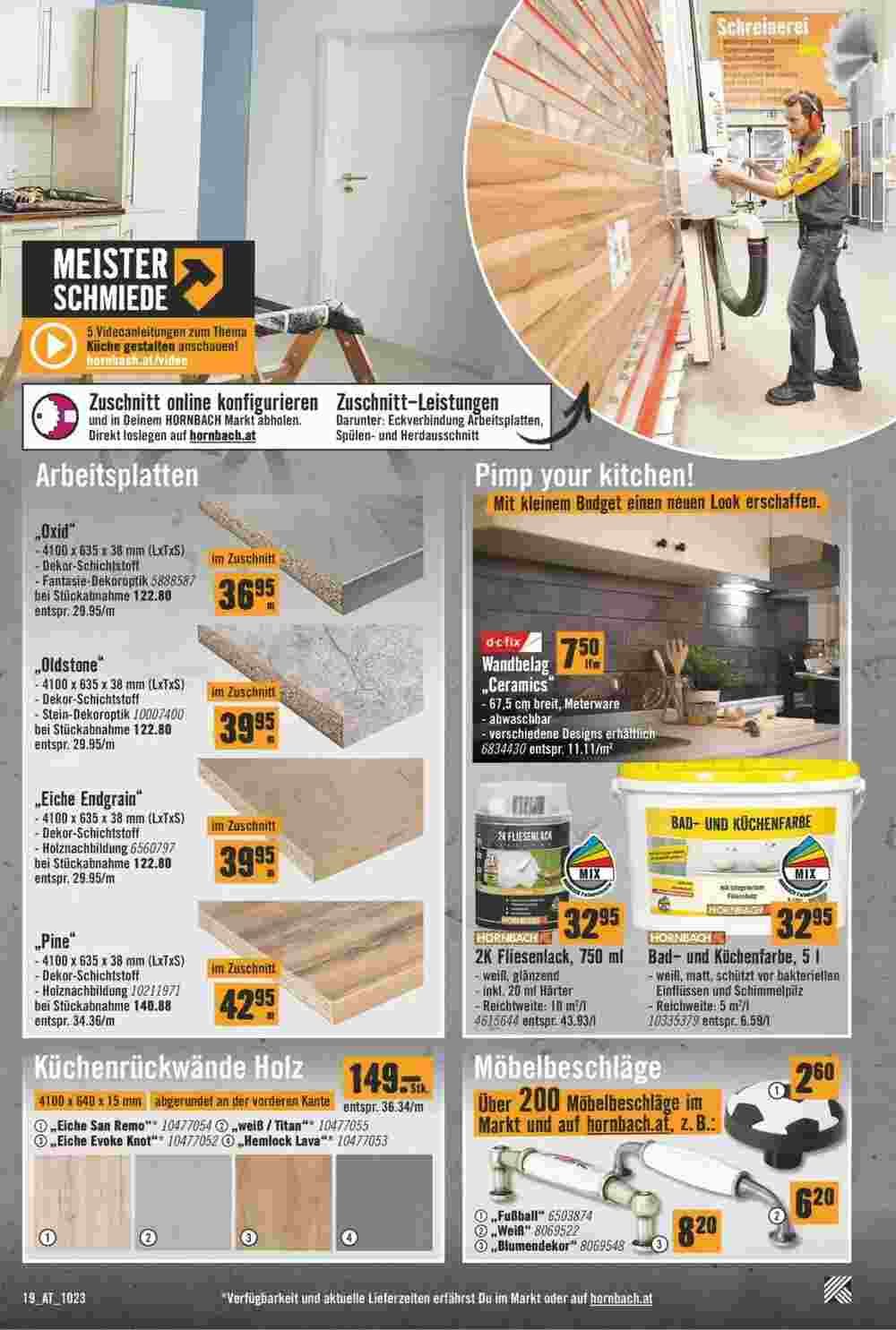 Hornbach Flugblatt (ab 02.10.2023) - Angebote und Prospekt - Seite 19