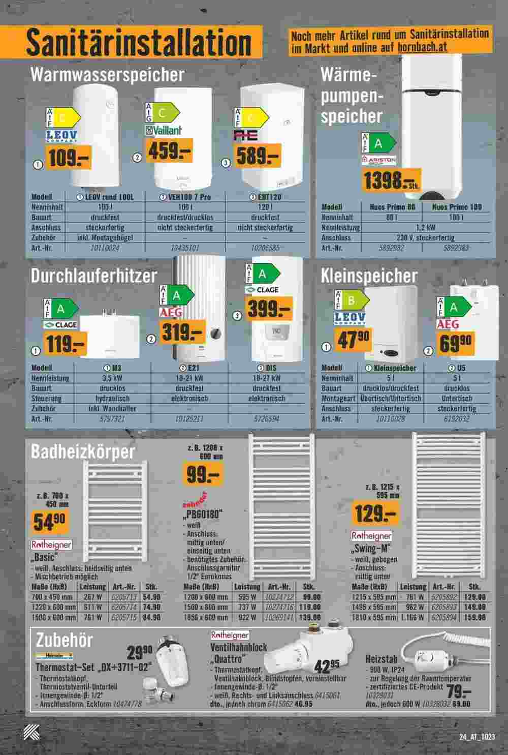 Hornbach Flugblatt (ab 02.10.2023) - Angebote und Prospekt - Seite 24