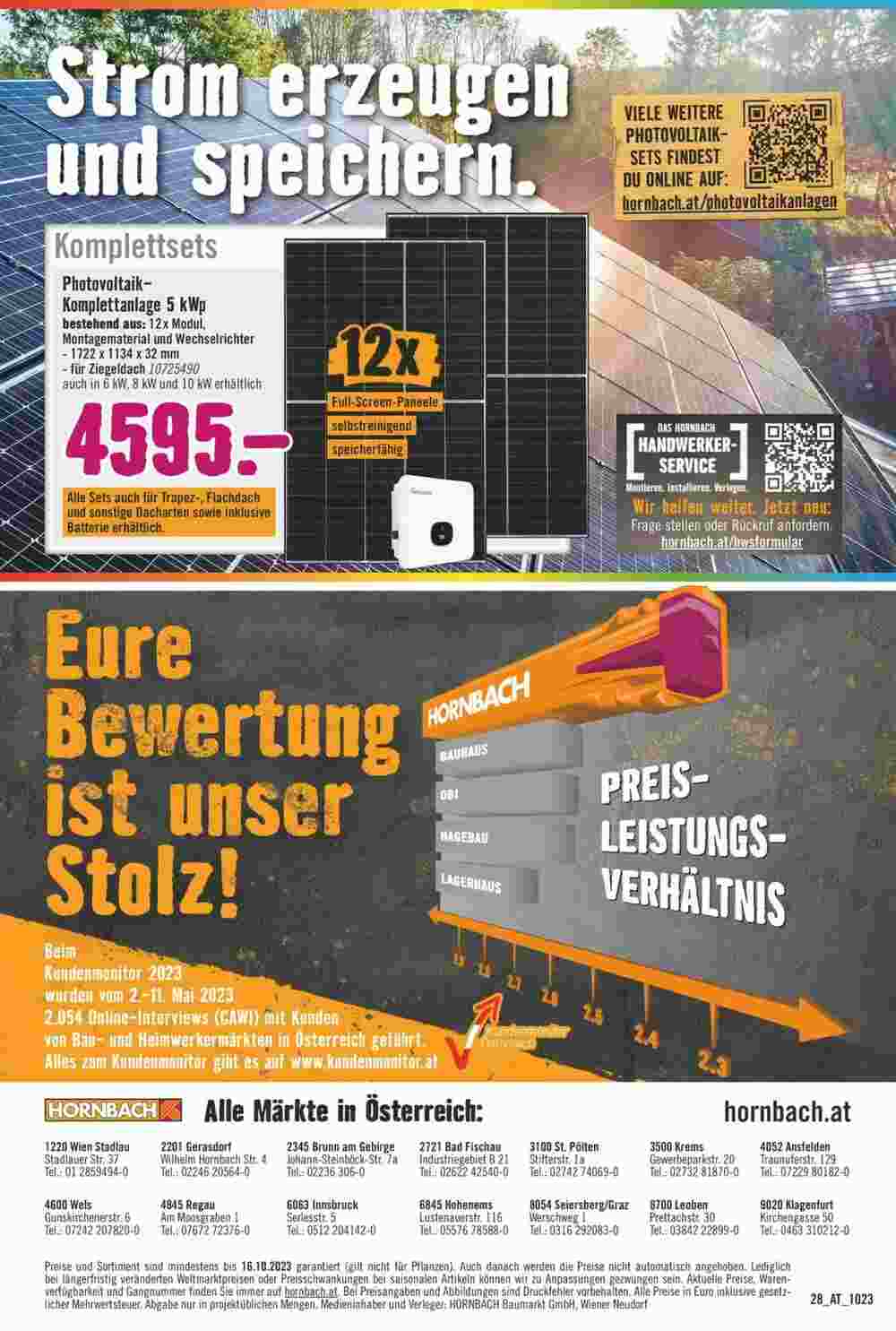 Hornbach Flugblatt (ab 02.10.2023) - Angebote und Prospekt - Seite 28