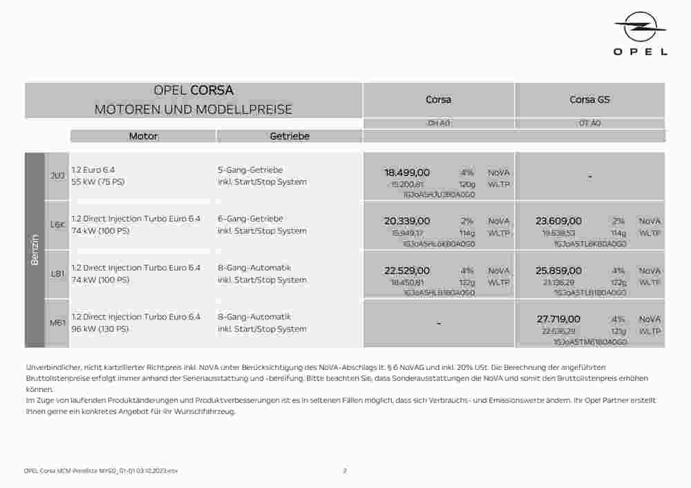 Opel Flugblatt (ab 03.10.2023) - Angebote und Prospekt - Seite 2