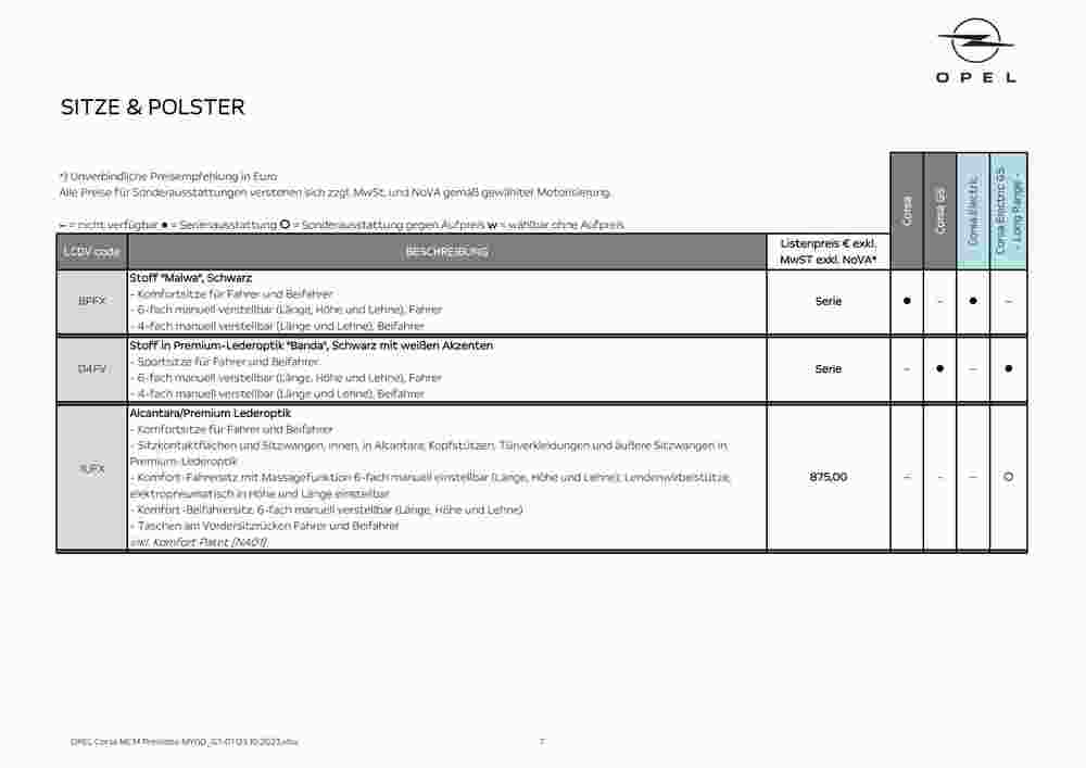 Opel Flugblatt (ab 03.10.2023) - Angebote und Prospekt - Seite 7