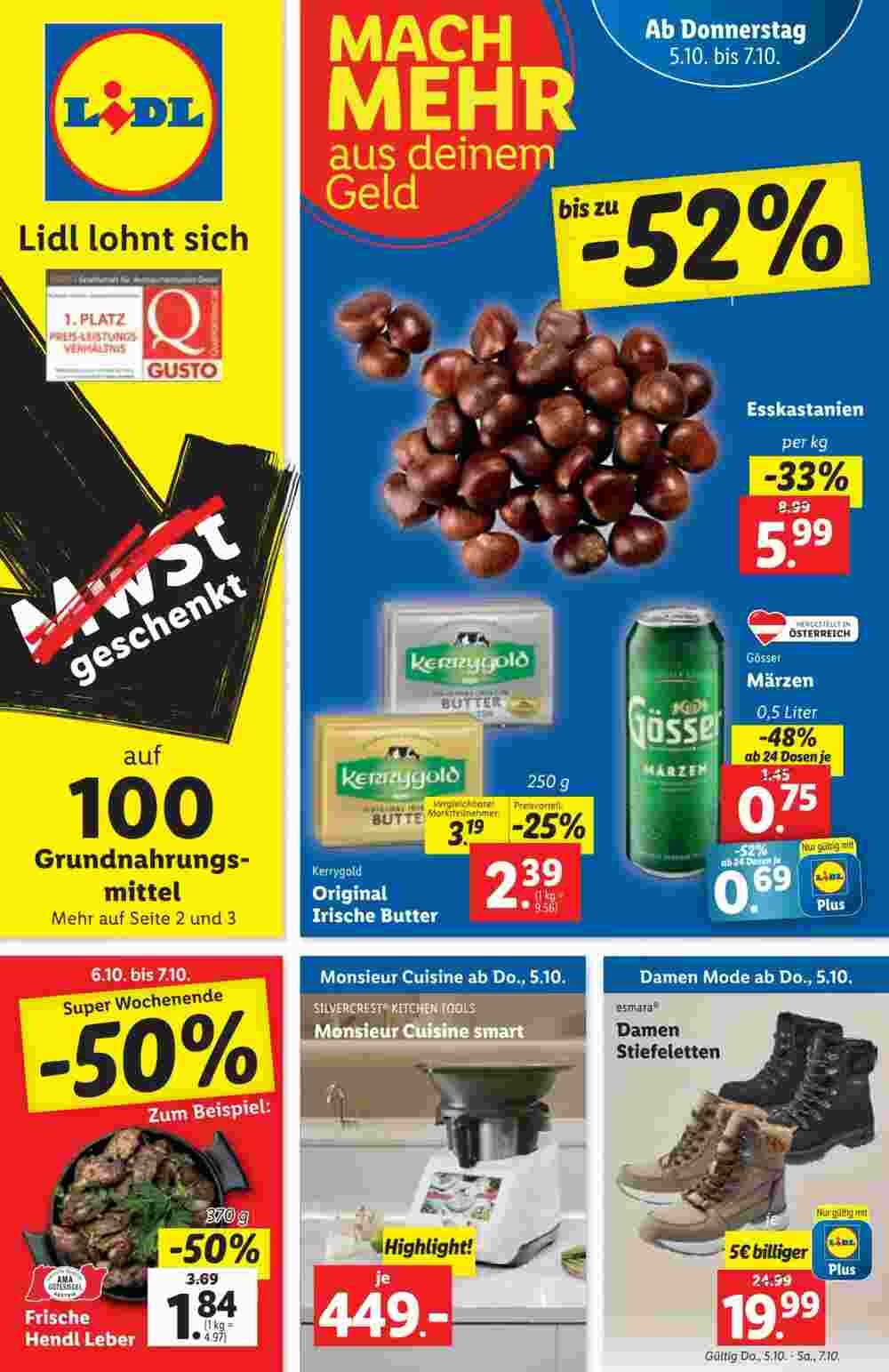 Lidl Flugblatt (ab 04.10.2023) - Angebote und Prospekt - Seite 1