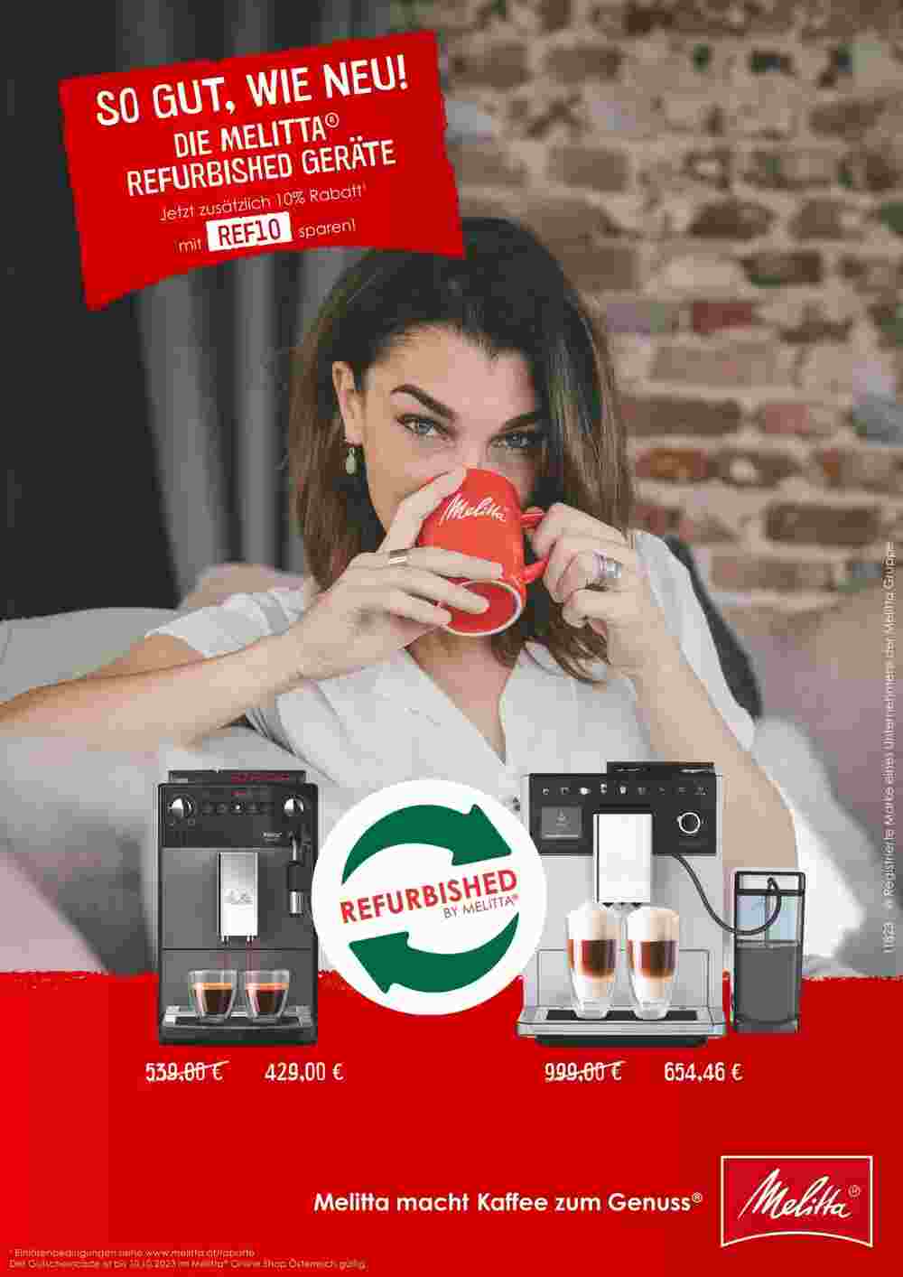 Melitta Flugblatt (ab 04.10.2023) - Angebote und Prospekt - Seite 1