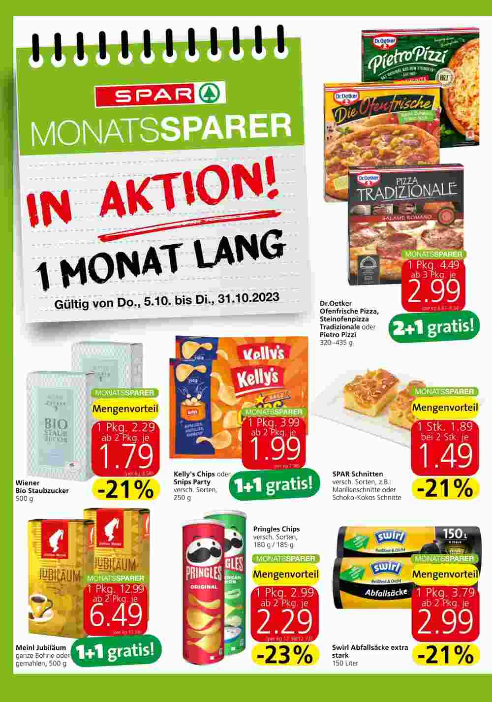 Spar Flugblatt (ab 05.10.2023) - Angebote und Prospekt - Seite 14