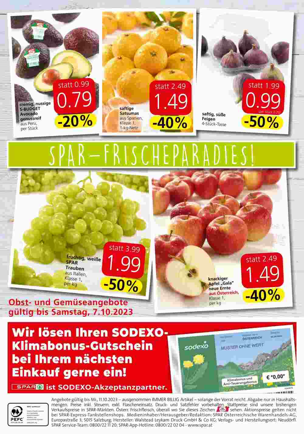 Spar Flugblatt (ab 05.10.2023) - Angebote und Prospekt - Seite 16