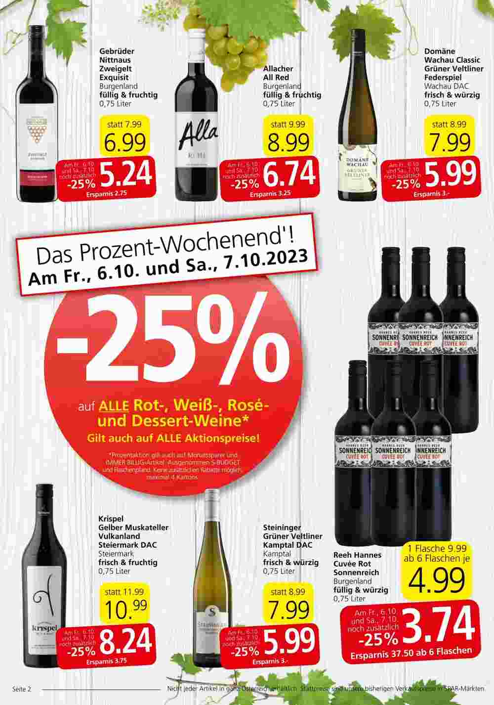 Spar Flugblatt (ab 05.10.2023) - Angebote und Prospekt - Seite 2