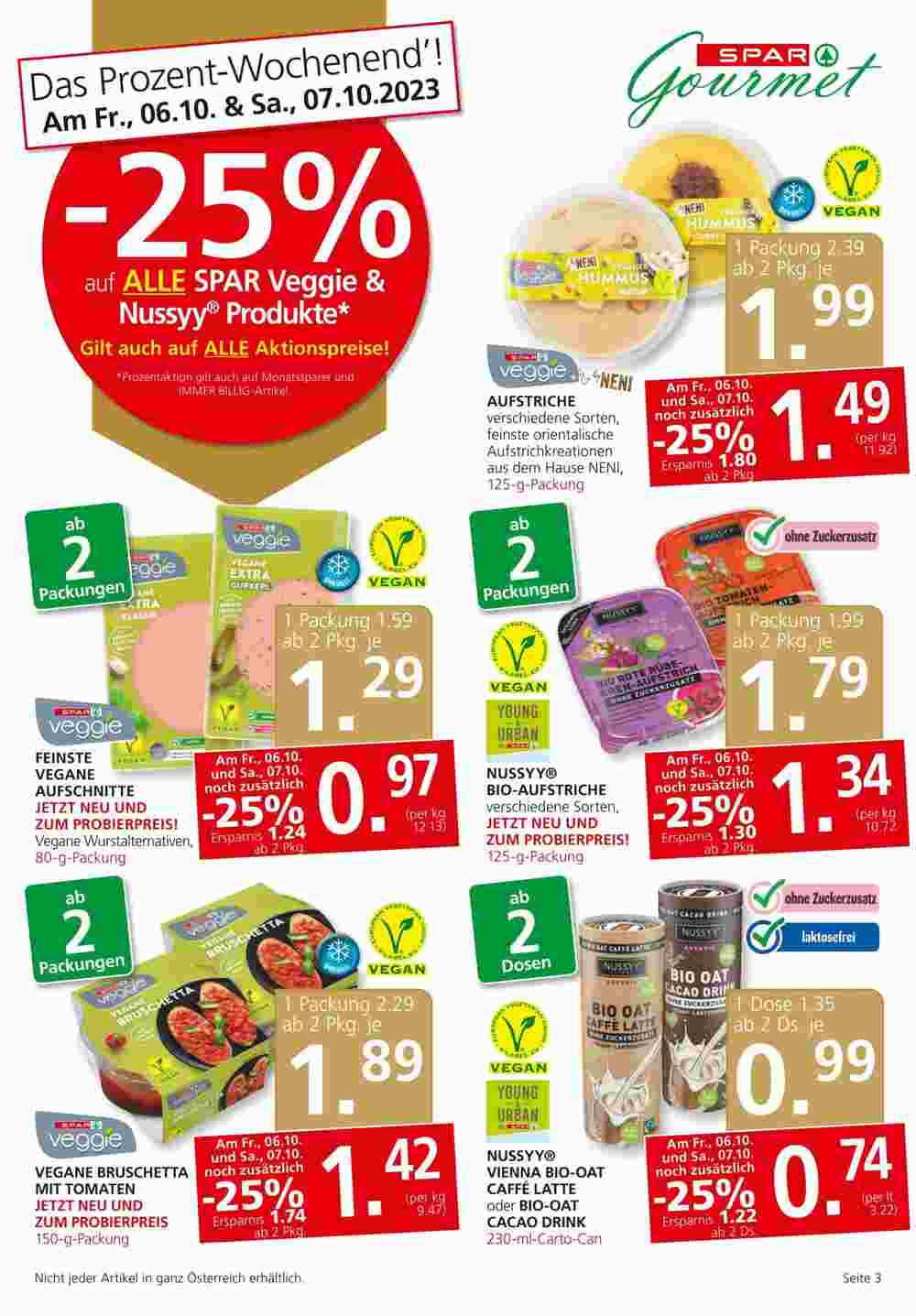 SPAR Gourmet Flugblatt (ab 05.10.2023) - Angebote und Prospekt - Seite 3