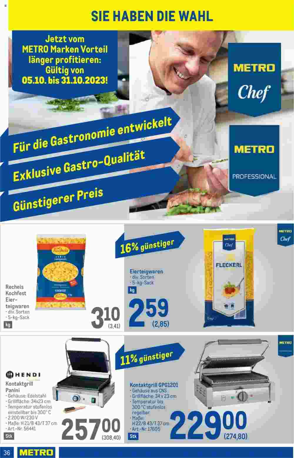 Metro Flugblatt (ab 05.10.2023) - Angebote und Prospekt - Seite 36