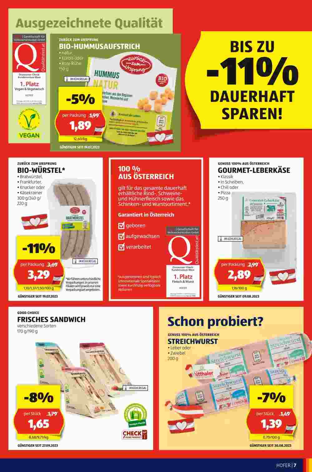 Hofer Flugblatt (ab 06.10.2023) - Angebote und Prospekt - Seite 7