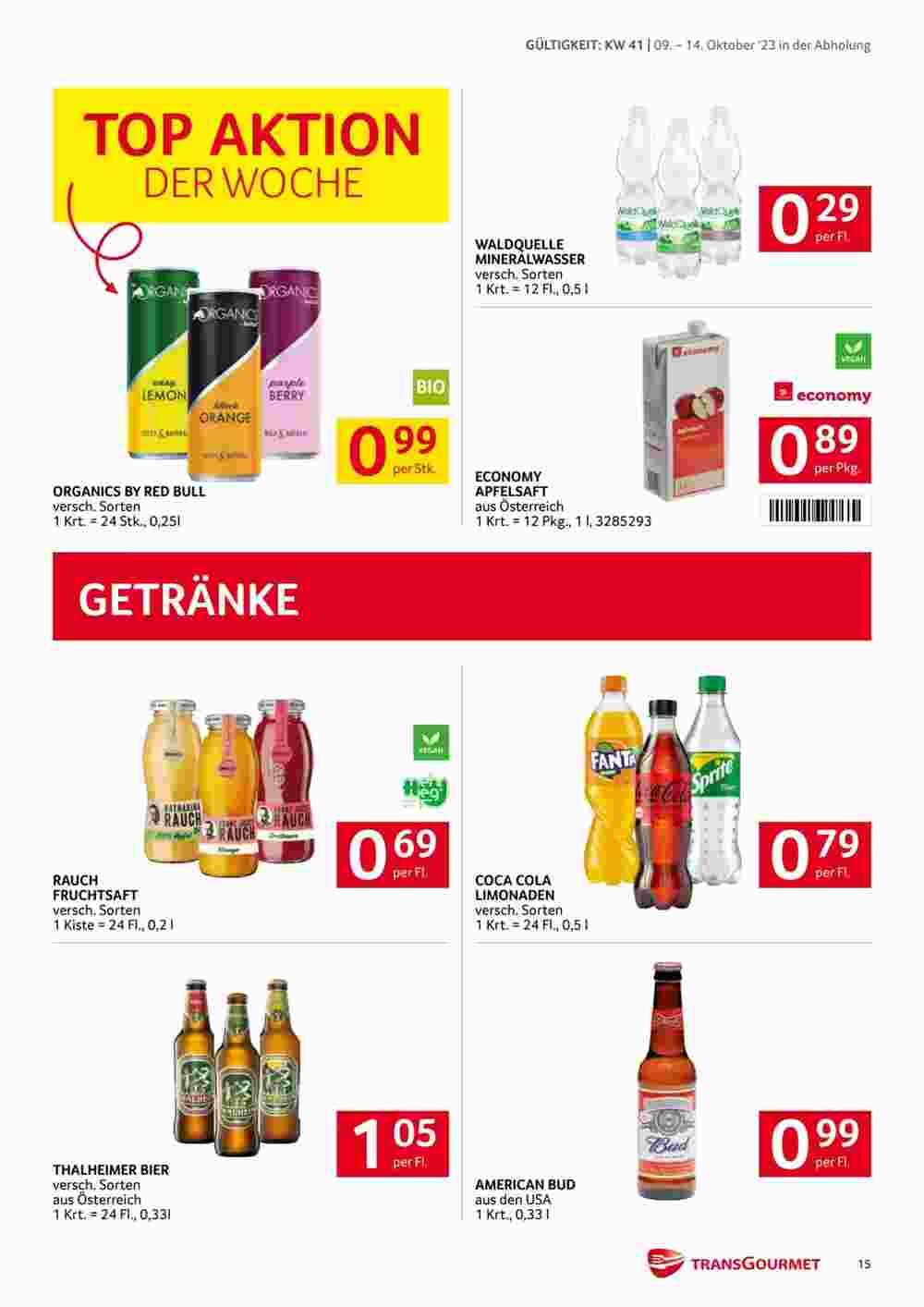 Transgourmet Flugblatt (ab 09.10.2023) - Angebote und Prospekt - Seite 15