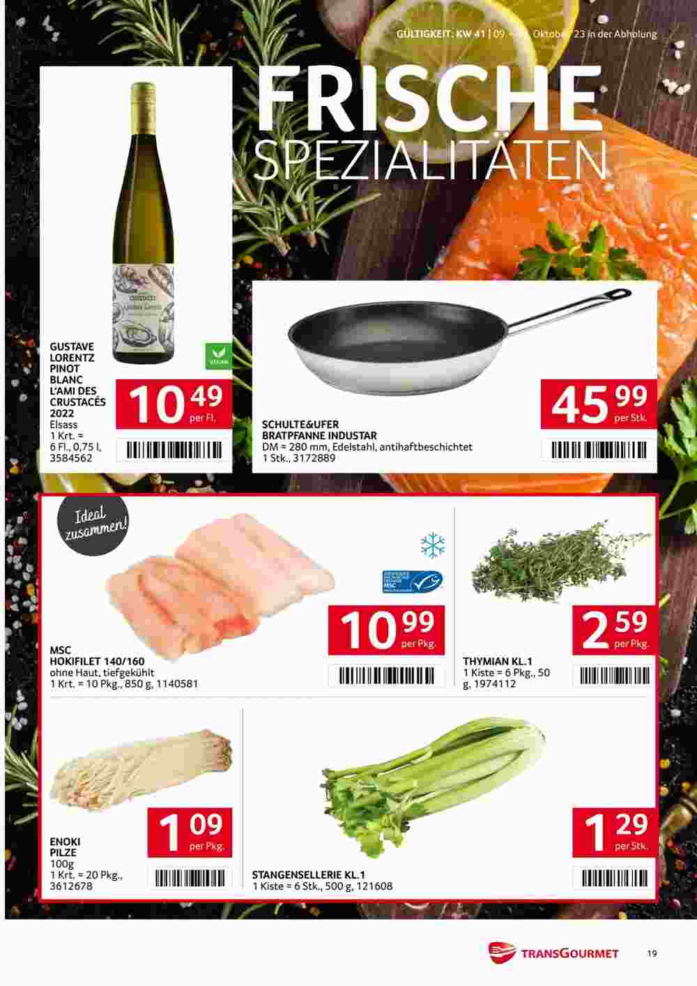 Transgourmet Flugblatt (ab 09.10.2023) - Angebote und Prospekt - Seite 19