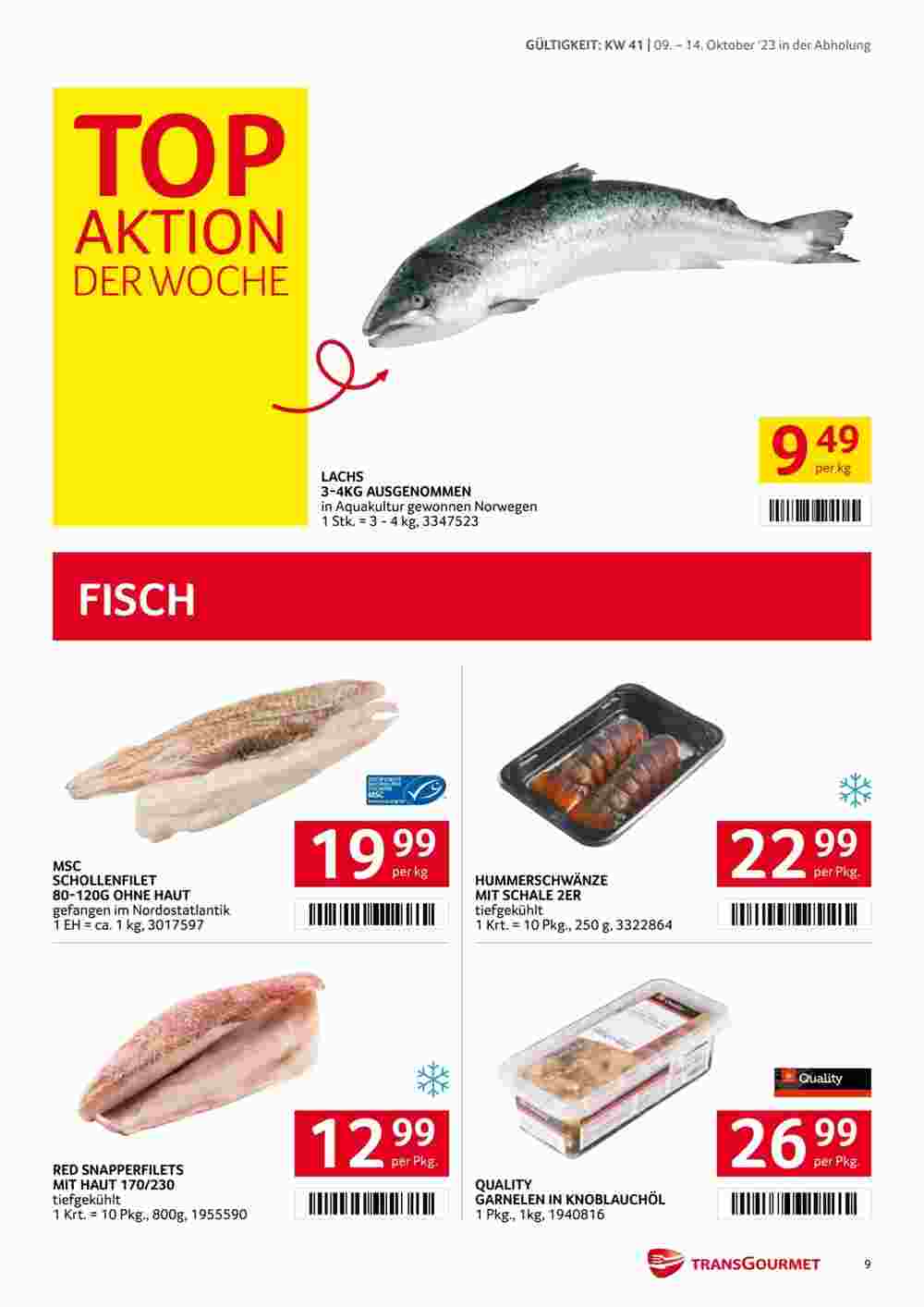 Transgourmet Flugblatt (ab 09.10.2023) - Angebote und Prospekt - Seite 9