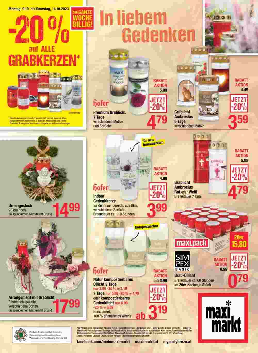 Maximarkt Flugblatt (ab 09.10.2023) - Angebote und Prospekt - Seite 28