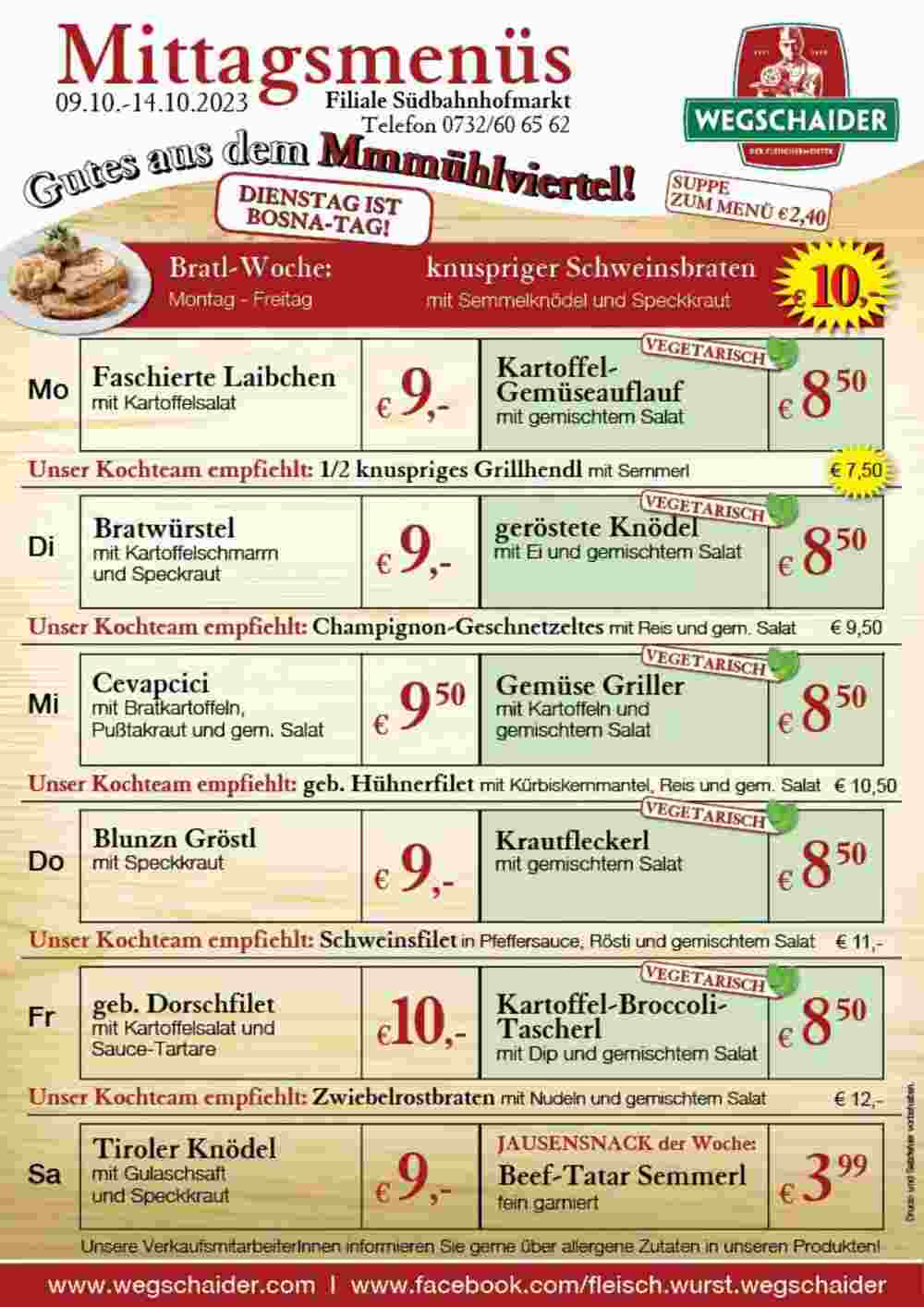 Wegschaider Flugblatt (ab 09.10.2023) - Angebote und Prospekt - Seite 3