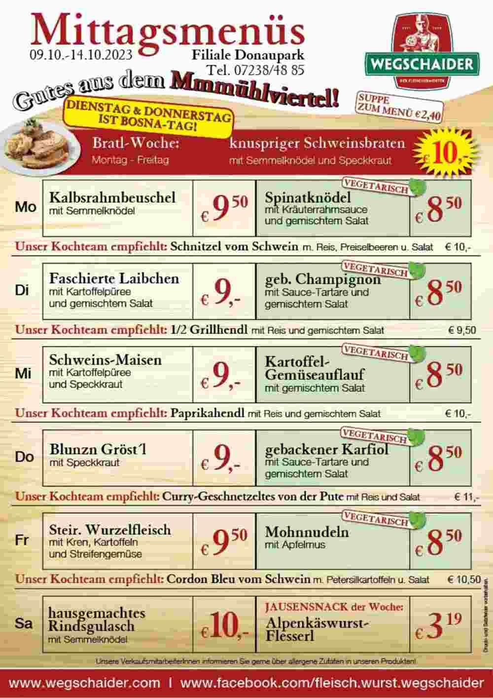 Wegschaider Flugblatt (ab 09.10.2023) - Angebote und Prospekt - Seite 4