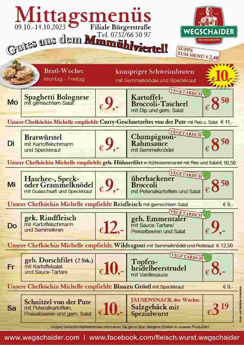 Wegschaider Flugblatt (ab 09.10.2023) - Angebote und Prospekt - Seite 7