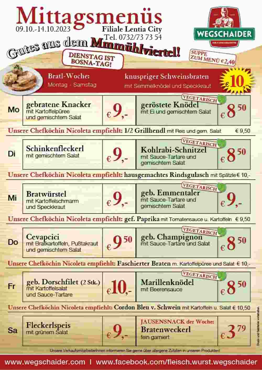 Wegschaider Flugblatt (ab 09.10.2023) - Angebote und Prospekt - Seite 8