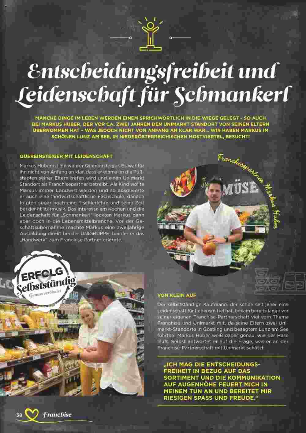 Unimarkt Flugblatt (ab 10.10.2023) - Angebote und Prospekt - Seite 38