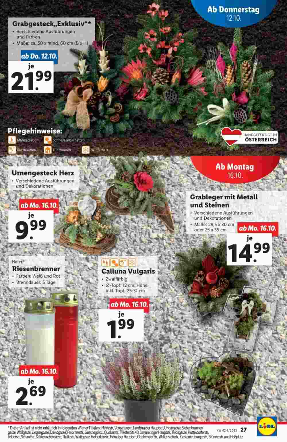 Lidl Flugblatt (ab 11.10.2023) - Angebote und Prospekt - Seite 27