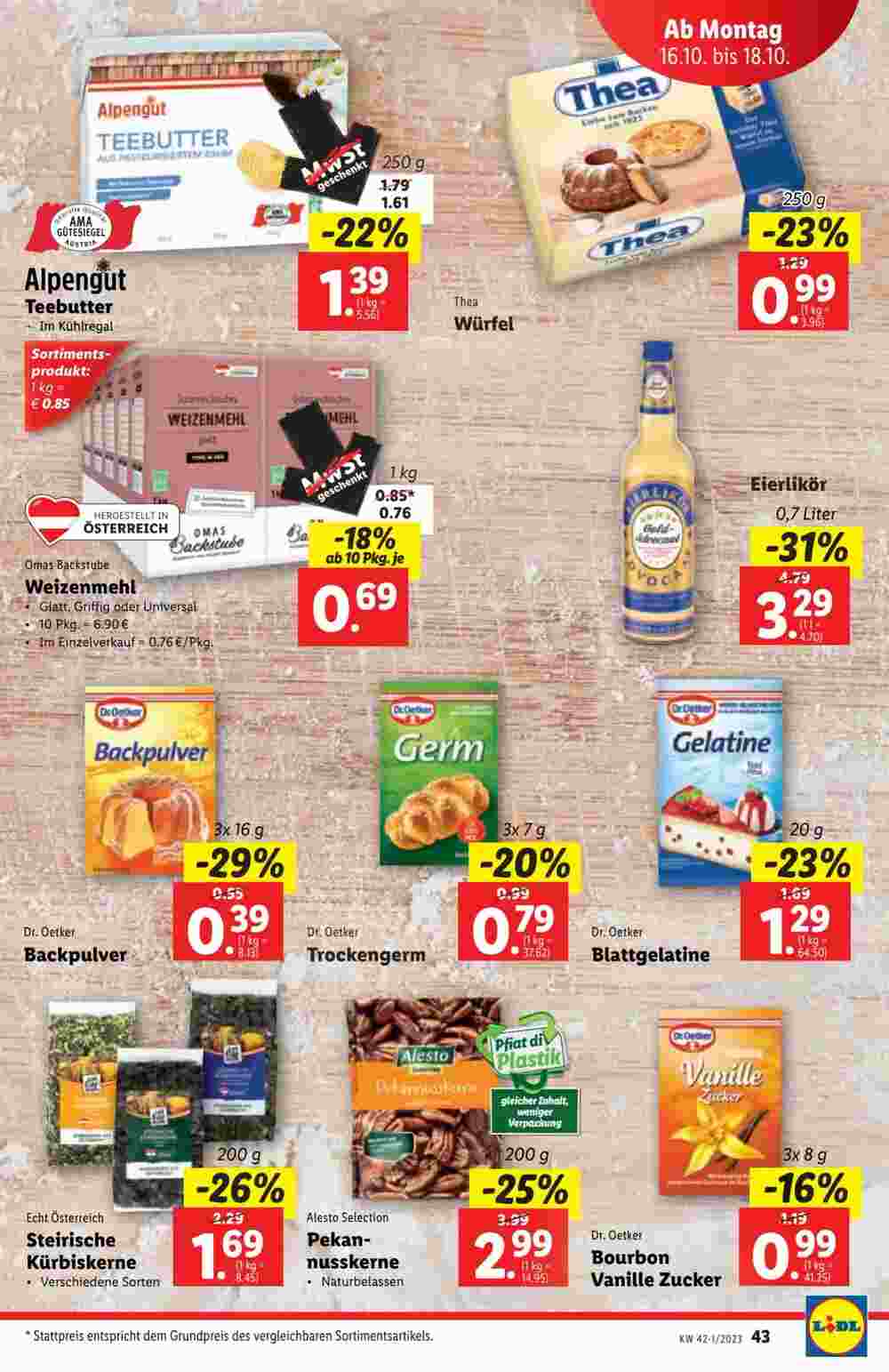 Lidl Flugblatt (ab 11.10.2023) - Angebote und Prospekt - Seite 43