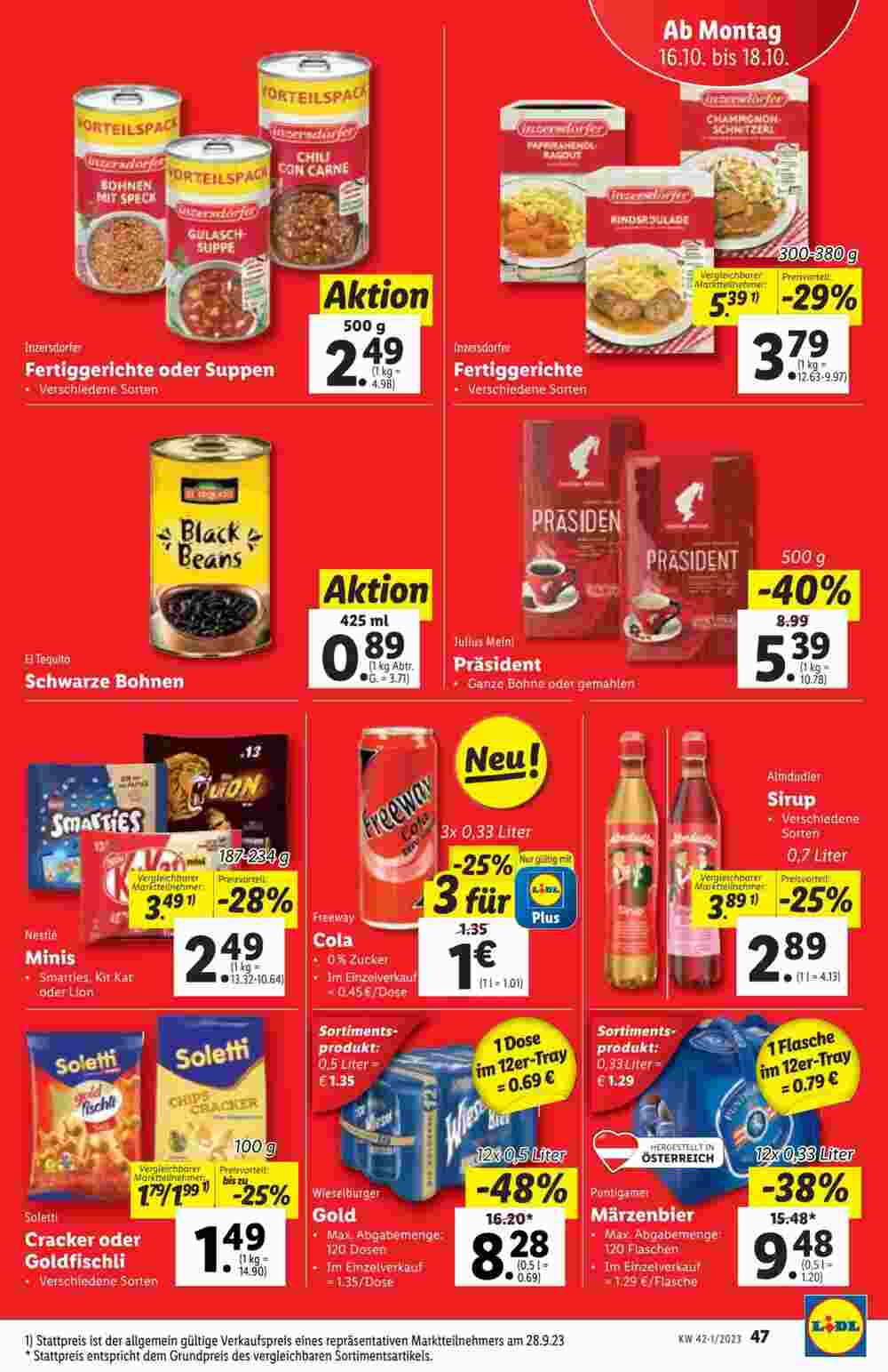 Lidl Flugblatt (ab 11.10.2023) - Angebote und Prospekt - Seite 47