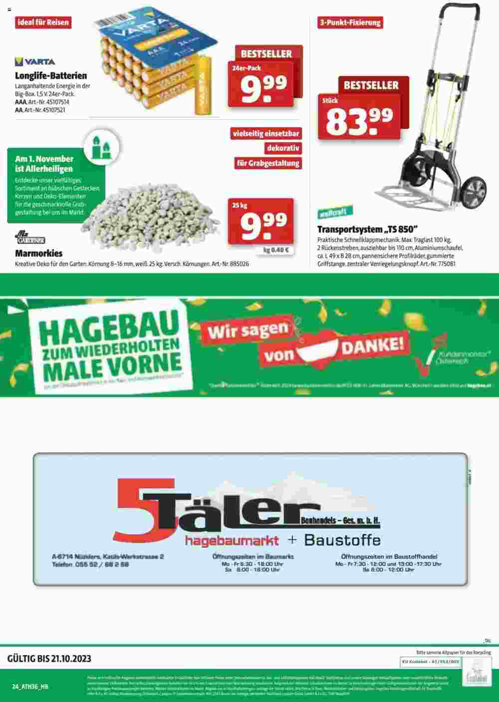 Hagebau Flugblatt (ab 11.10.2023) - Angebote und Prospekt - Seite 24