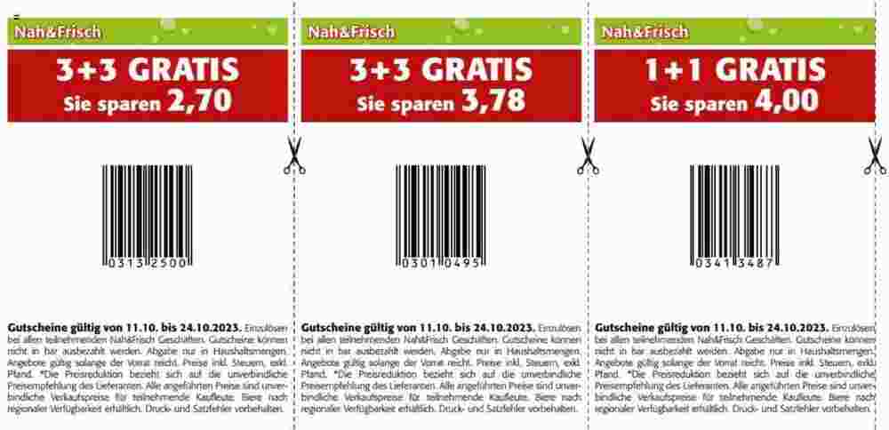 Nah&Frisch Flugblatt (ab 11.10.2023) - Angebote und Prospekt - Seite 12