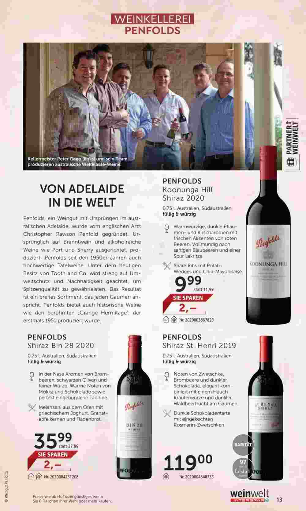 Weinwelt Interspar Flugblatt (ab 11.10.2023) - Angebote und Prospekt - Seite 13