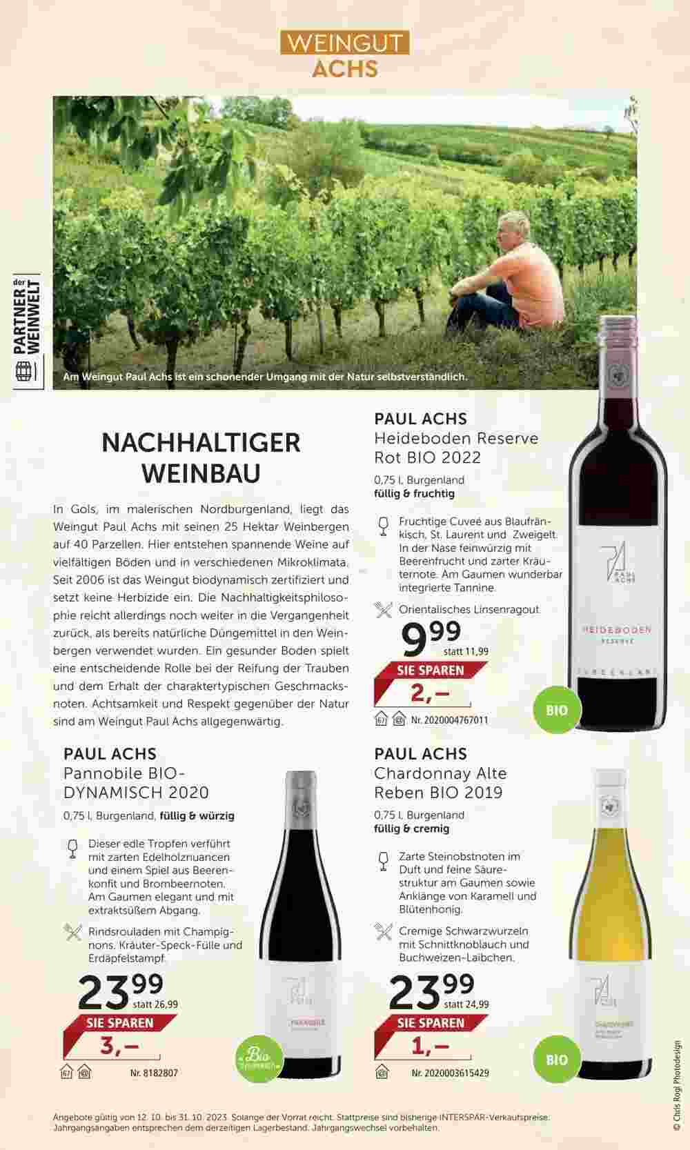 Weinwelt Interspar Flugblatt (ab 11.10.2023) - Angebote und Prospekt - Seite 14