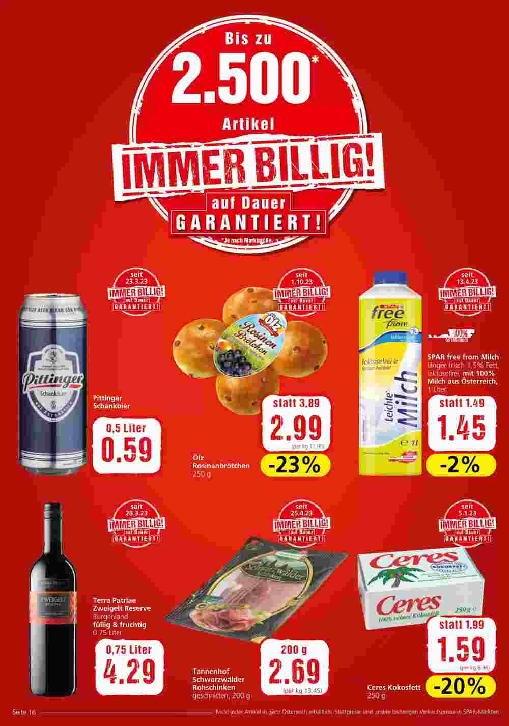 Spar Flugblatt (ab 12.10.2023) - Angebote und Prospekt - Seite 16