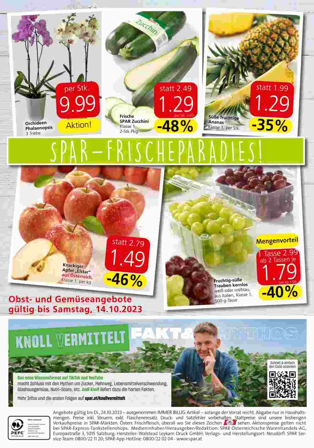 Spar Flugblatt (ab 12.10.2023) - Angebote und Prospekt - Seite 20