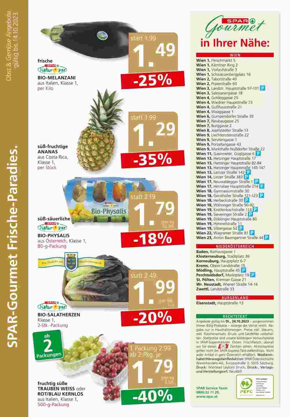 SPAR Gourmet Flugblatt (ab 12.10.2023) - Angebote und Prospekt - Seite 12