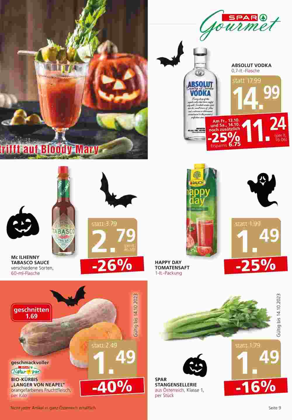 SPAR Gourmet Flugblatt (ab 12.10.2023) - Angebote und Prospekt - Seite 9