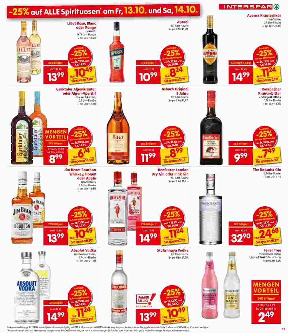 Weinwelt Interspar Flugblatt (ab 12.10.2023) - Angebote und Prospekt - Seite 11