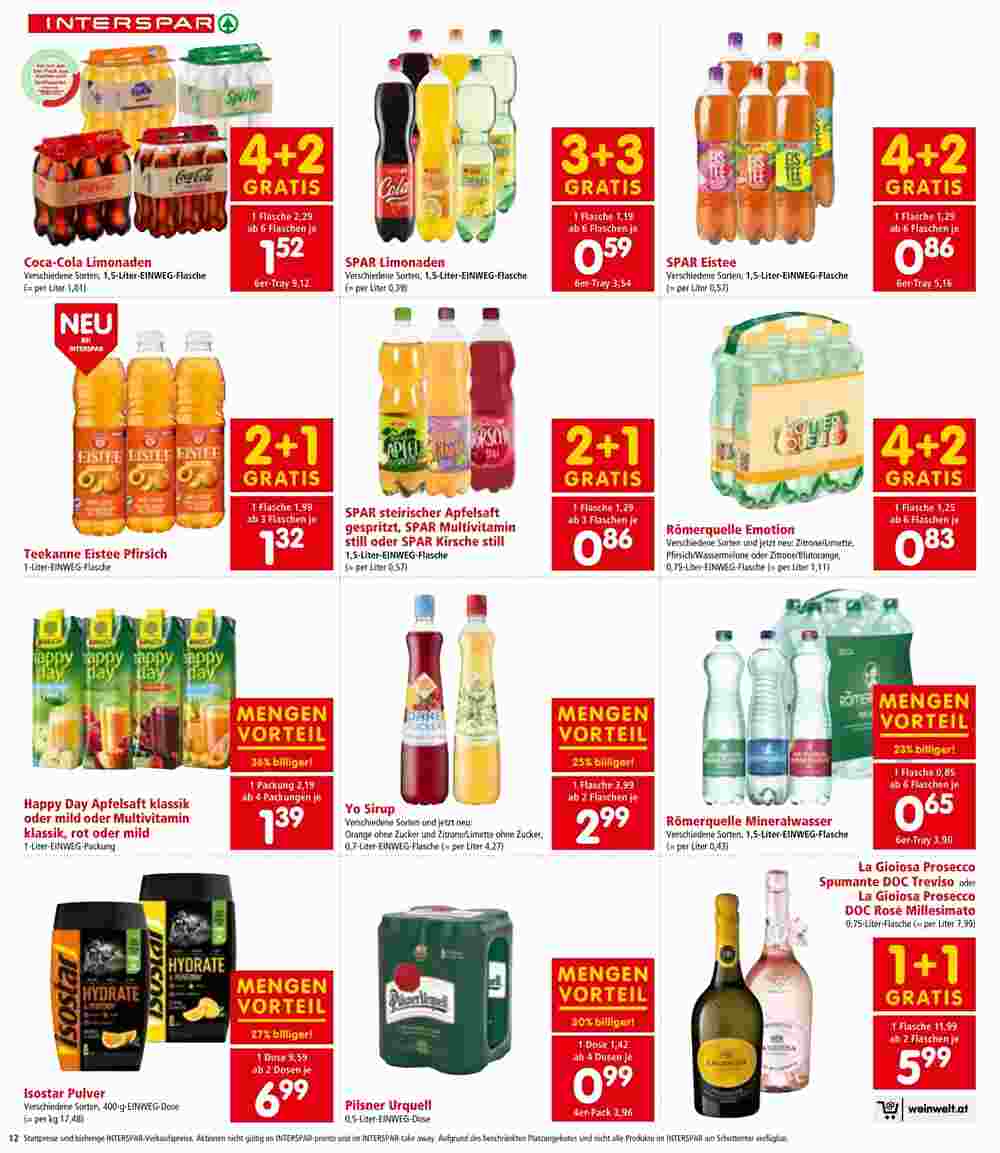 Weinwelt Interspar Flugblatt (ab 12.10.2023) - Angebote und Prospekt - Seite 12